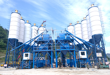 HZS240混凝土攪拌站(圖5) 云南威信雙180混凝土攪拌站